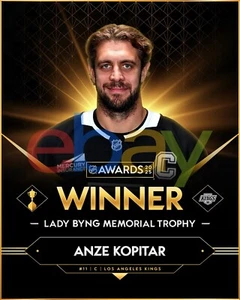 Anze Kopitar 2025 Lady Byng Trophy Winner Los Angeles Kings 8x10 NHL Foto - Imagen 1 de 1