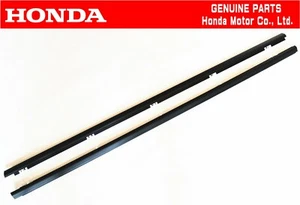 HONDA 92-95 CIVIC EG6 SIR RH & LH Side Front Door Belt Window Molding Pair OEM - Picture 1 of 2