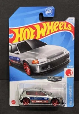 Hot Wheels '92 Honda Civic EG - Zamac Walmart Exclusive - Imagem 1 de 4