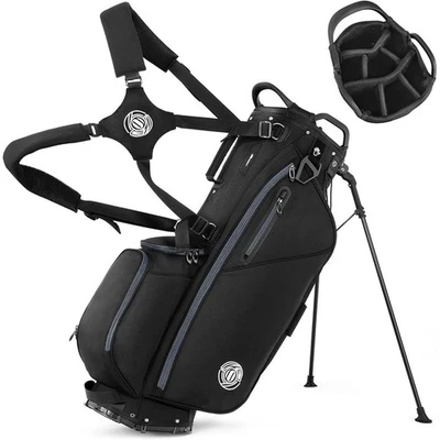 Ergonomic Golf Stand Bag W/ 7-Way Dividers Cooler Pockets Durable Design New - Image 1 of 4