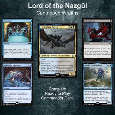 Lord of the Nazgul Magic Gathering Commander LOTR Dimir spells wraiths Deck EDH - Image 1 of 4