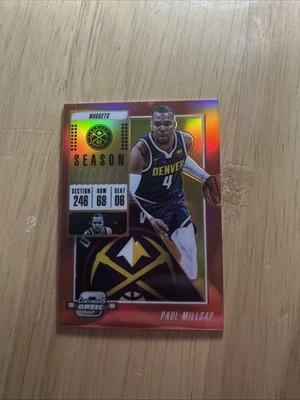 2018-19 帕尼尼 Contenders Optic - 季票 Paul Millsap #14 红色 Prizm — 第 1/2 张图片