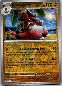 Krookodile Reverse Holo SV01: Scarlet & Violet Base Set 117/198 NM - Picture 1 of 2