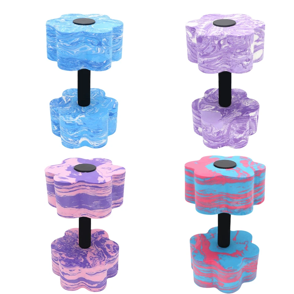 2 mancuernas de ejercicio acuático ligeras pesas de fitness entrenamiento reutilizable  Foto 1 de 4