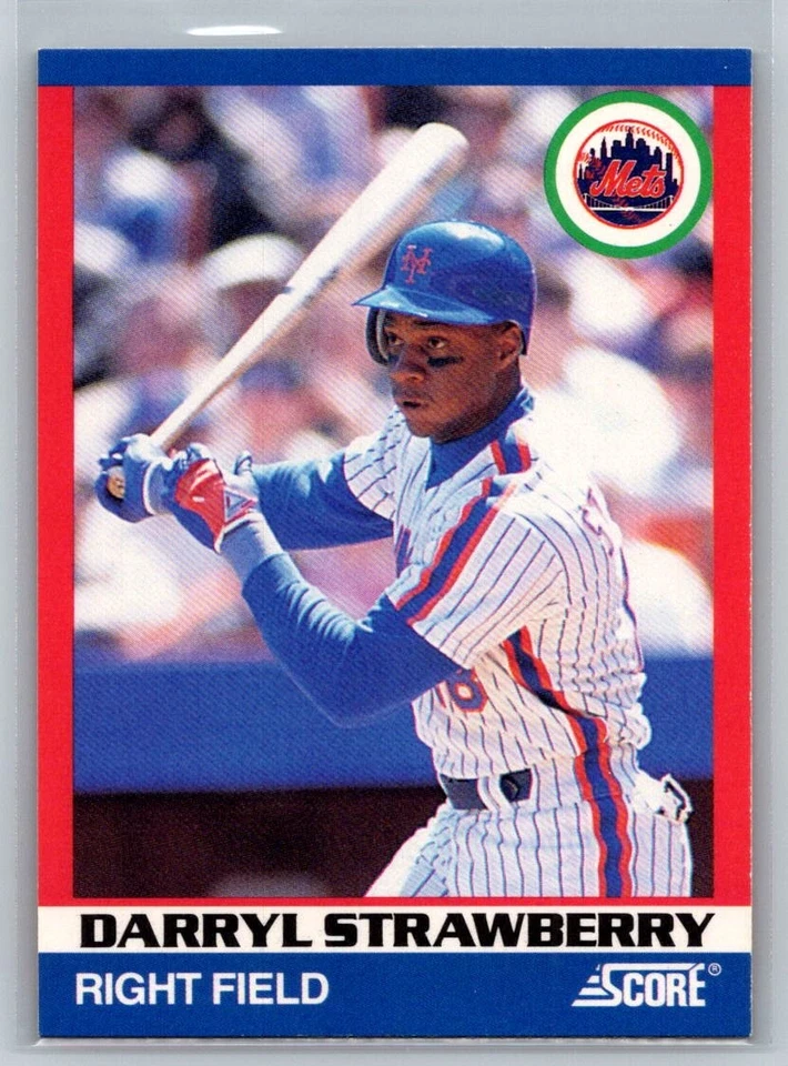 1991 Score 100 Superstars #62 Darryl Strawberry - Image 1 of 2