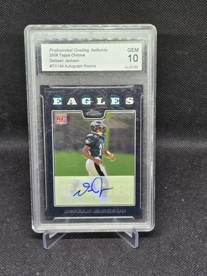 2008 Topps Chrome - DeSean Jackson -  #TC198 - Auto - PGA10 - RC - Image 1 of 2