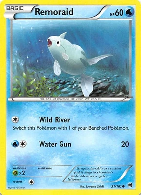 Remoraid (31) 31/162 XY - BREAKthrough Pokemon 005075 - Image 1 of 2