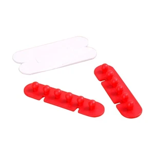 Organisateurs de câbles de bureau auto-adhésifs, 2 pièces, support de cordon, - Afbeelding 1 van 9