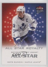 2008-09 Fleer Ultra All Star Royalty Mats Sundin #ASR3 HOF