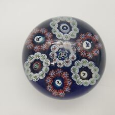 Antique French Baccarat Millefiori Art Glass 2.75 Paperweight Animal Canes