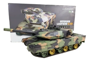 1:24 RC BB Tank Heng Long Radio Control Military Army War Battle Leopard 2.4 T90 - Picture 1 of 10