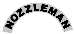 NOZZLEMAN - CASCO DE FUEGO REFLECTANTE CALCOMANÍAS MEDIA LUNA - UN PAR - Imagen 1 de 1