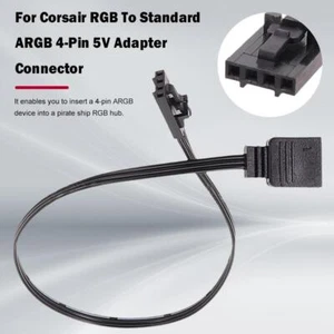For Corsair 4 Pin RGB to Standard ARGB 5V 3 Pin Connector Cable> Adapter w/ ❁UK - Bild 1 von 11