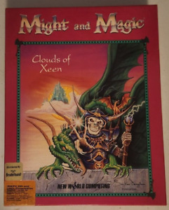 PC GAME • 1992 • HEROES OF MIGHT AND MAGIC  Clouds of Xeen• BIG BOX Complete