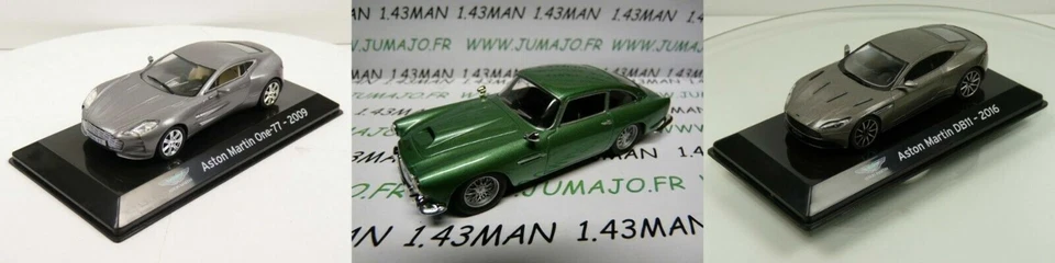 LOT SC4/SC14/DC14 1/43 SALVAT Supercars ASTON MARTIN One-77 DB4 DB11 - Immagine 1 di 1