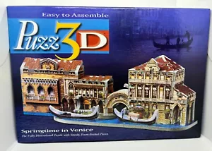PUZZ 3D SPRINGTIME in VENICE / A STREET in VENICE 191 Piece NO MISSING PIECES! - Picture 1 of 5