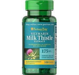 Milk Thistle Extract 175 mg (80%Silymarin) 100 Capsules PURITANS PRIDE UK Seller