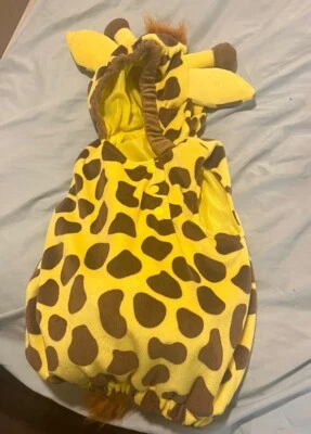 Infant Giraffe Hooded Padded Plush Vest Halloween Costume, 6-12 Months - Image 1 of 2