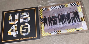 UB40 UB45 Deluxe Edition CD Autographed Band-Signed Postcard Red Wine Reggae - Picture 1 of 5