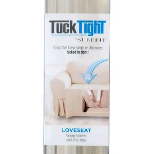 SureFit Tuck Tight Strips 4 PIECE - 11.75” Fits Loveseat Furniture Slipcover NEW - Picture 1 of 8