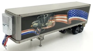 Franklin Mint 1/32 Scale B11WH02 - Refridgerated American Trailer - Silver/Black - Picture 1 of 6