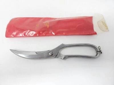 Hoffritz Vintage Kitchen Utility Poultry Shears Scissors Stainless ITALY - Image 1 of 4