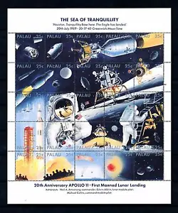 [56509] Palau 1989 Space Travel Weltraum Apollo 11 MNH Sheet - Picture 1 of 1