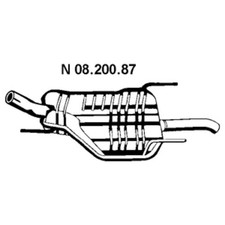 EGM344P-KIT Kit De Montaje De Escape Caja posterior para Vauxhall Zafira 1.6 1.8 2.0 99-05