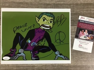 (SSG) GREG CIPES "Beast Boy" - "Teen Titans" Signed 10X8 Color Photo - JSA COA - Picture 1 of 5