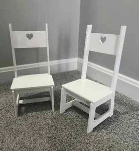 Build Your Own 18 Inch Doll Chairs Kit, Laser Cut Wood, 2 Chairs Assemble/Paint - Picture 1 of 5