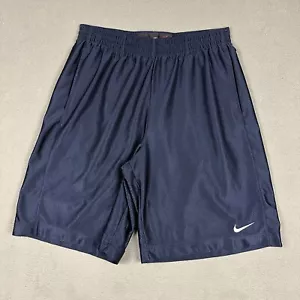 Vintage Nike Basketball Shorts Herren Large blau sportlich glänzend schillernd Swoosh Y2K - Bild 1 von 13