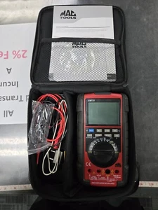 Multímetro digital Mac Tools EM721 con estuche original, cables y utilería EM111 AC/DC - Imagen 1 de 11