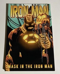 MARVEL COMICS OOP IRON MAN MASK IN THE IRON MAN Collected TPB NEW! - Picture 1 of 2