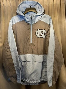 University of North Carolina Tar Heels GIII Blue Gray Windbreaker Jacket Sz L - Picture 1 of 4