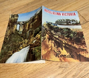 FOLLETO VINTAGE HOTEL REINA VICTORIA Ronda España - Imagen 1 de 4