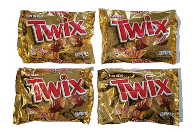Twix Fun Size Candy Bars 10.83 Oz Each Kids Halloween Lot of 4 Bags Exp 5/26 - Image 1 of 4