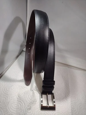 Cinturón Allen Edmonds 39501 negro italiano para hombre piel de becerro talla EE. UU.: 44 Foto 1 de 4