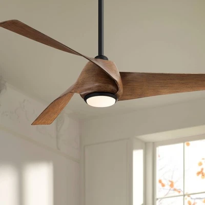 53" Casa Vieja Grand Breeze Koa CCT LED Ceiling Fan with Remote - Image 1 of 4