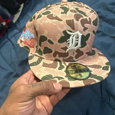 Detroit Baseball Size 8 Hat - Image 1 of 2
