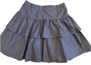 NWT JCREW Tiered ruffle skirt Size6 G4589 In Navy Woman’s Zip Nautical - Picture 1 of 8
