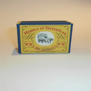 Autobús Matchbox Lesney ayer 12 a dibujado por caballos estilo B caja de reproducción - Imagen 1 de 5