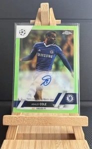 Ashley Cole Auto /99 Neon Green Refractor Chelsea Topps Chrome UCL 2022-23 - Picture 1 of 4