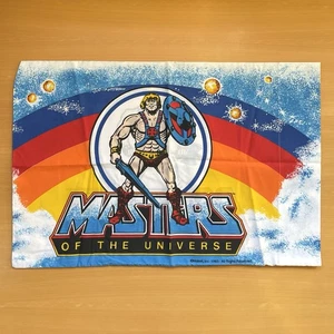 Funda de almohada vintage He-Man Masters of the Universe 1983 Marlborough 30x20 arco iris - Imagen 1 de 10