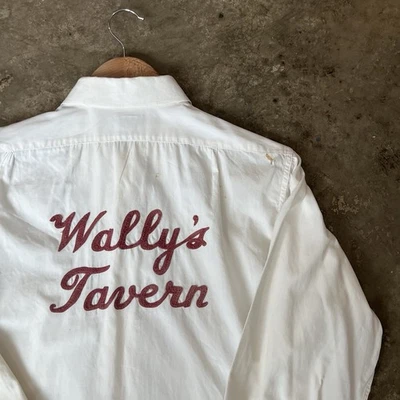 Camisa vintage flecha sanforizada talla 15 punto de cadena Wally’s Tavern años 50 60 dardo Foto 1 de 4