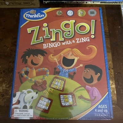 ThinkFun ZINGO! Bingo With A Zing Matching Game Ages 4+ With Parent’s Guide NEW - Image 1 of 4