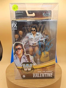 Greg Valentine Modellino Autografato WWE Mattel Elite Legends Series 20 - Foto 1 di 7