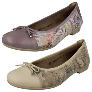 'Womens Remonte' Floral Ballerina Shoes - D0RK04 - Picture 1 of 19