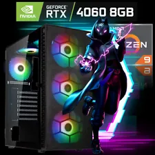 Gaming PC AMD Ryzen 9 5900X 12x 4.8 GHz GeForce RTX 4060 8GB 32GB Ram WiFi Gamer