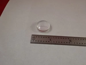 OPTICAL LENS PLANO CONVEX WITH MICROMETER RETICLE OPTICS AS IS &14-A-12 - Picture 1 of 7