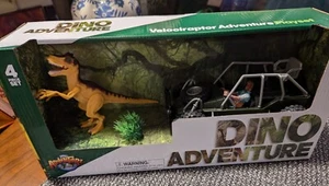 Animal Planet Dino Exploration 4 Pc Velociraptor Adventure Play Set NEW Unopened - Picture 1 of 14